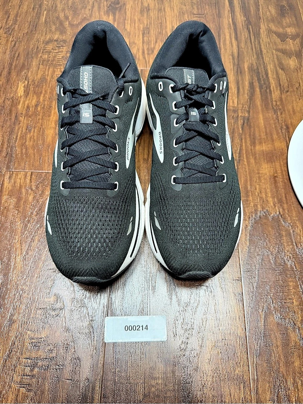 Brooks Ghost 15 Men’s 11.5 Wide 2E Black Gray Running Shoes Sneakers